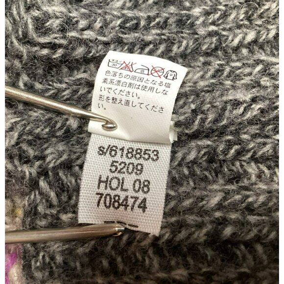 Vintage Gap Retro Y2K Sweater Medium Striped Knit Turtleneck Lambswool - Picture 11 of 13